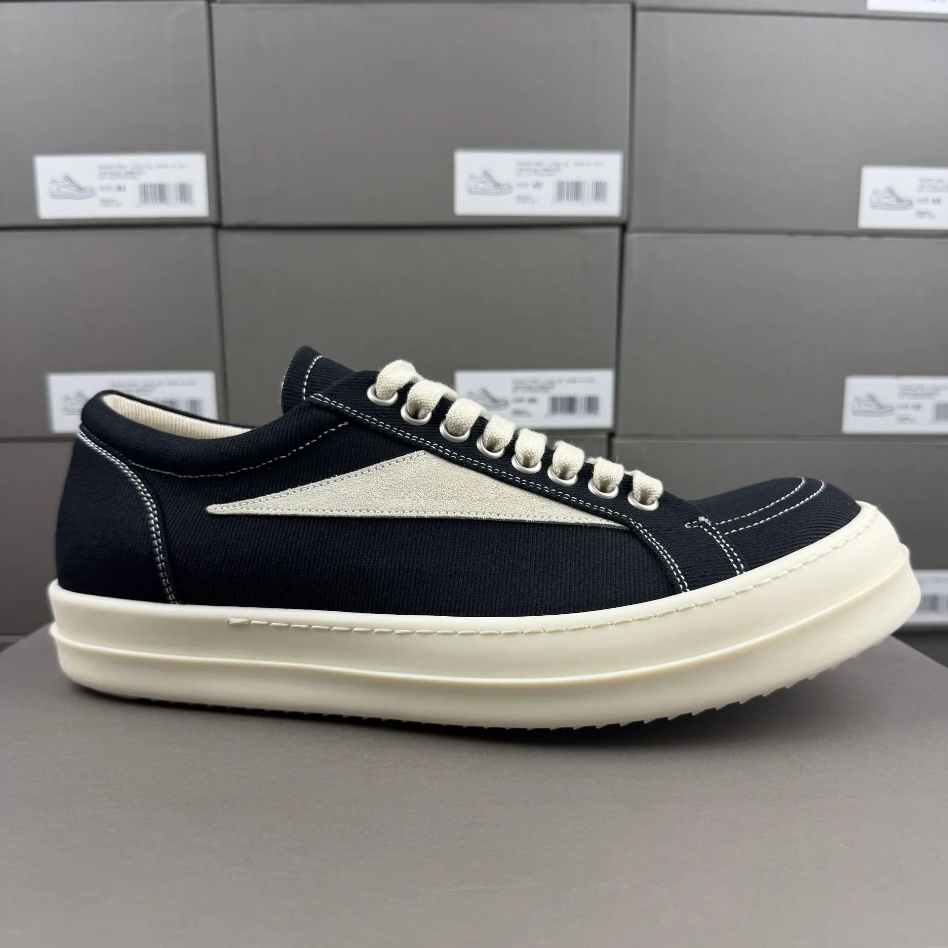 Classic Triangle Logo Canvas Shoes